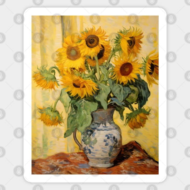 Yellow Sunflowers Vintage Flowers Sticker by Trippycollage